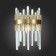 Sconces st. SL1167.301.01. Tellurio. 1x40 W, E14, 14x31 cm, brass color