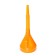 Funnel for fuel and lubricants top auto, with a net, collapsible, corrugation, d 13 cm, h nose 12.5 cm, orange