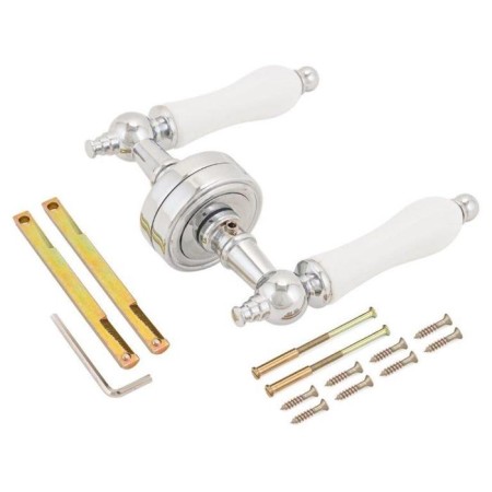 Renz DH 615-16 CP/WH Michelle Kit, Shiny Chrome Color/Ceramics White-1