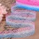 Capricon lace "gradient", 28 mm × 10 ± 1 m, pink/blue # 5