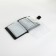 Male purse on magnet 3 in 1, department for auto documents, passports, black color