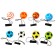 The ball is soft "game", with an elastic band, in a showbox