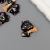 Decor for creativity Plastic "Black Rabbit with a broom" 2.5x2.5x0.8 cm