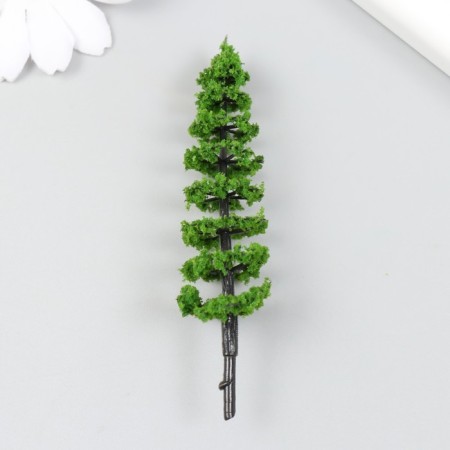 Artificial plant for creativity plastic "Pine" 2.5x9.2 cm