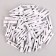 A set of clothespins for decor 50 pcs., White - 3.5 cm