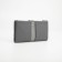 Women's wallet on the button, gray color