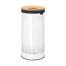 Бак для белья Brabantia, с пробковой крышкой, цвет белый, 35 л