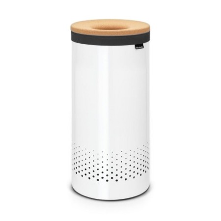 Brabantia linen tank, with a cork cover, white color, 35 liters