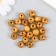 Beads for creativity, wood in the jar "Galls with natural gaps" set 22-24 pcs d = 1 cm