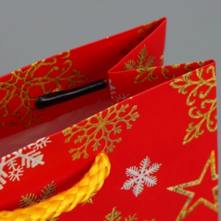 Laminated vertical "Star snowflakes", S 12 x 15 x 5.5 cm, New Year-5