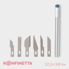A set of confectionery tools for modeling Konfinetta, 7 items, stainless steel