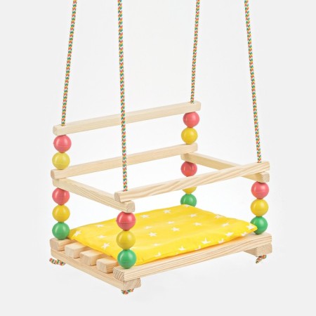 Suspended armchair for a playing site with a soft seat, "breeze", seat 34x28 cm-10
