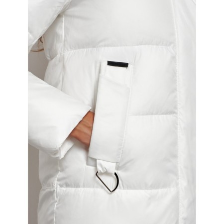Coat insulated winter female, size 48, white color-11