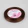 Satin tape, 10 mm × 23 ± 1 m, chocolate color No. 31