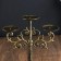 Cast iron candle for 3 candles "openwork" Golden Patina 32x24x9.5 cm