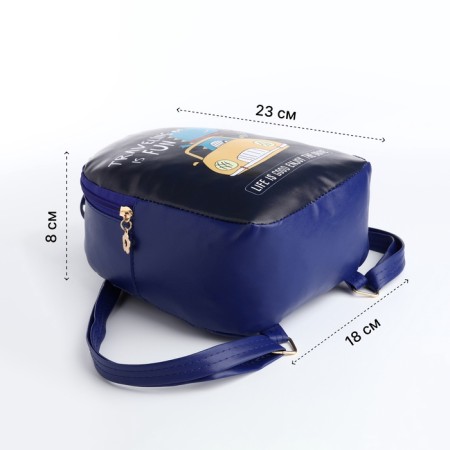 Baby backpack on lightning, blue color-1