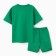 Children's costume (T -shirt, shorts), green color, height 116