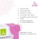 Sangh yoga block, 23x15x8 cm, pink color