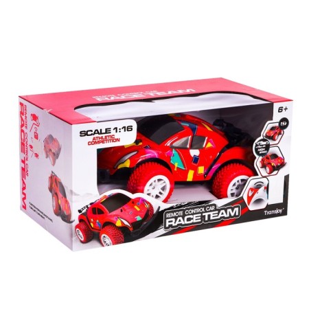 Radio -controlled jeep "Baggi", 1:16, works from batteries, red color-4