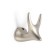 Furniture hook Cappio Bambi, two -rod, zinc, color matte satin nickel