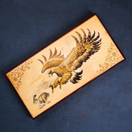 Medium backgammon "hunting" 50 × 50 cm