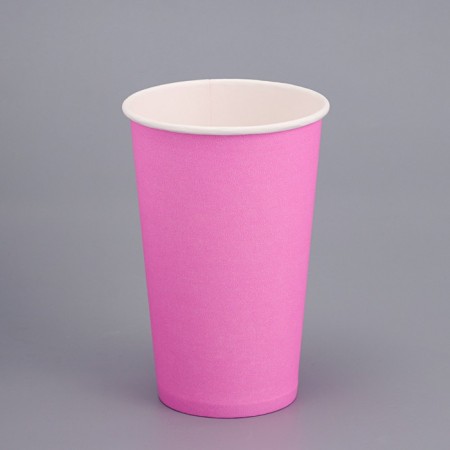 Paper glass "Pink" 400 ml, diameter 90 mm
