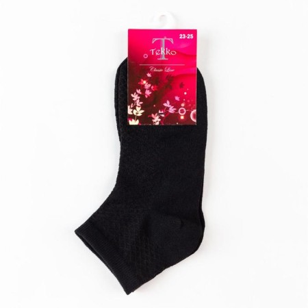 Women's socks, black color, size 23-25-2