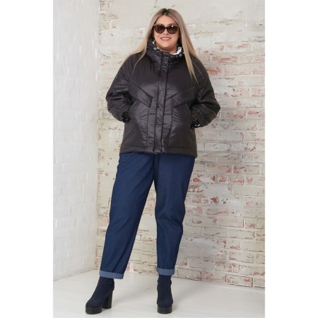 Women's jacket, size 54, black color-1