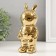 Piggy bank Ceramics "Rabbit" Gold 6x8.5x18 cm