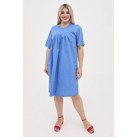 Women's dress, size 54, blue color-1