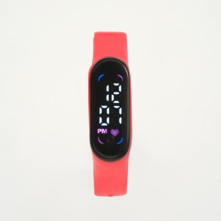 Watch of washing electronic, red