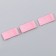 Textile strip "122-128", 5 x 1.1 cm, pink color