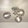Ceiling chandelier CITILUX "Tommy" CL102130, 46x46x23.5 cm, 3x40W, E14, gray color.