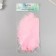 Decorative ostrich pen "Warm pink" h = 15-20 cm