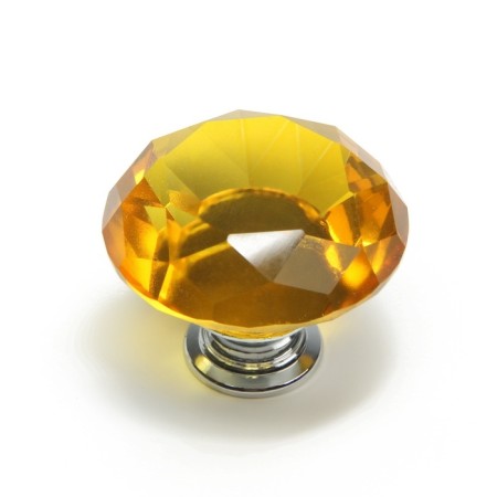 Handle button Cappio, color Gold "Diamond", glass, d = 40 mm-4