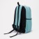 School backpack on lightning from textiles, 3 pockets, turquoise color