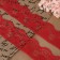 Capricon lace, 40 mm × 10 ± 1 m, red color