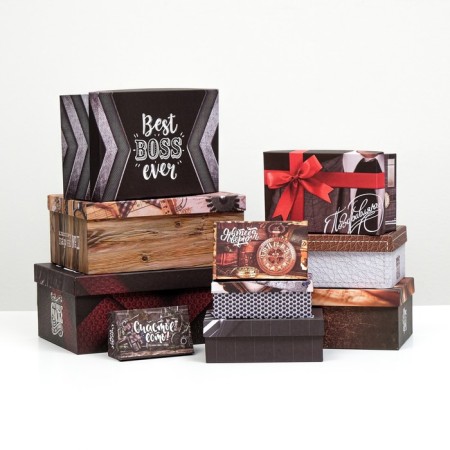 Set of boxes 10 in 1 "Brutality", 32.5 x 20 x 12.5 12 x 7 x 4 cm