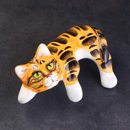 Porcelain figurine "Cat Vaska Red", 17 cm-1