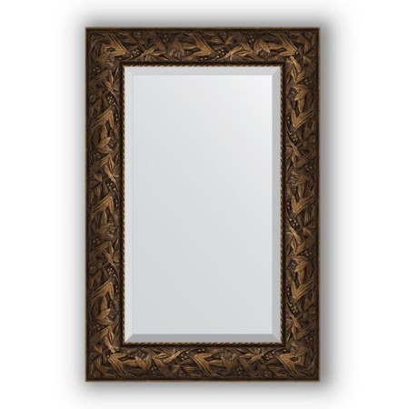 Mirror with fatset in the baguette frame - Byzantium bronze 99 mm, 59 x 89 cm, evoForm