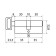 The cylinder mechanism standard MAX, 70 mm (35x35V), 5 keys, key/turntable, matte nickel 1024813