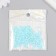 Glass beads 8/0 "Marshmallow. Matte. Blue Water" 10 g