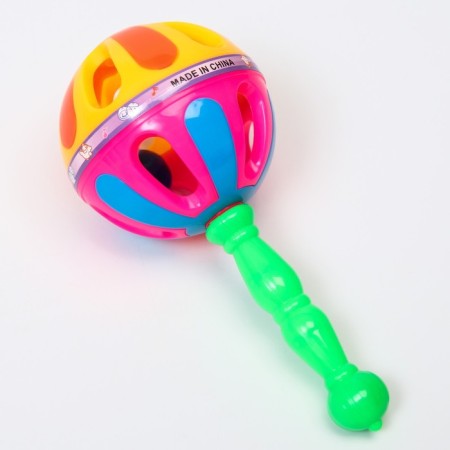 The rattle "Bright Marakas", 17.5 cm, color mix, crush me-3