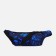 Zipper waist bag, outer pocket, USB connector, blue color