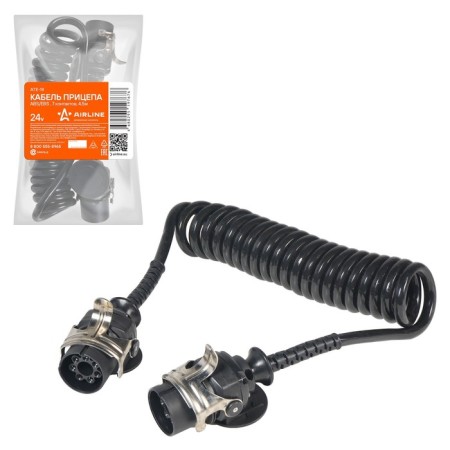 AIRLINE trailer cable, 24V, ABS/EBS, 7 contacts, 4.5m