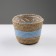 Kashpo wicker "Namibia", 17.5x17.5x16 cm, natural, blue