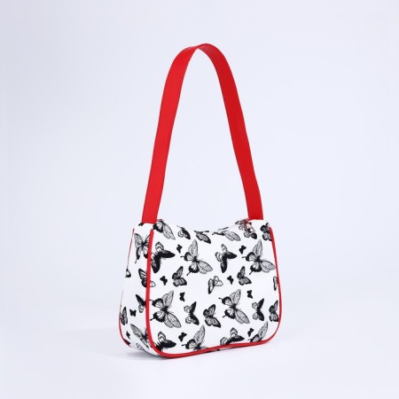 Youth bag with lightning, red/white color-2