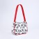 Youth bag with lightning, red/white color