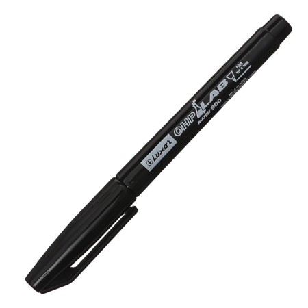 Permanent laboratory marker 0.7 mm Luxor "OHP 910", bullet, black-1