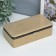 Casket to the leatherette for jewelry "Small squares. Gold" 6x9.8x18.5 cm